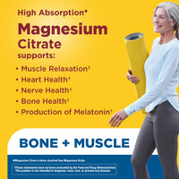 Thumbnail for Nature Made Zero Sugar Magnesium Citrate Gummies 200 Mg Per Serving, Muscle & Bone Support, Aspartame Free, 40 Sugar Free High Absorption Magnesium Gummies, 20 Day Supply