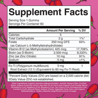 Thumbnail for MaryRuth Organics Biotin Gummies | Sugar Free | Vegan | Non-GMO | 2,500 mcg Biotin Supplement | Hair Skin and Nails Vitamins | Hair Growth Vitamins | Hair Growth Supplement | 60 Count