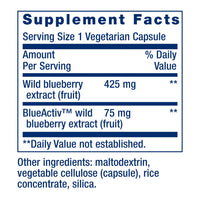 Thumbnail for Life Extension Blueberry Extract Capsules, supports cognitive & memory health, helps maintain already-healthy cholesterol levels, fights oxidative stress, gluten-free, non-GMO, vegetarian, 60 capsules
