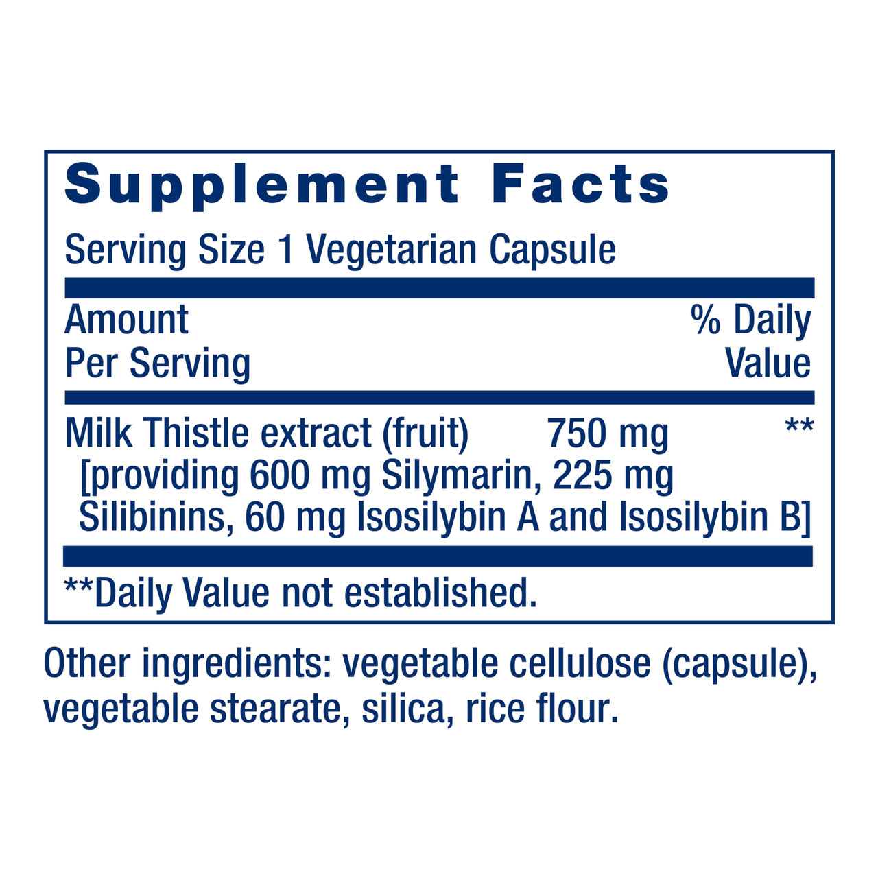 Life Extension Milk Thistle, silymarin, silibinins, isosilybin A & B, Delivers Full-Spectrum Milk Thistle Benefits for Liver Health, Non-GMO, Gluten-Free, Vegetarian, 60 Capsules