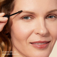 Thumbnail for LAURA GELLER NEW YORK Sculpt-n-Stay Waterproof Brow Pencil & Gel- Blonde