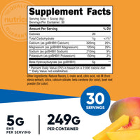 Thumbnail for Nutricost BHB Salts Drink Mix (30 Servings, Peach Mango Flavored) (5G BHB Per Serving) - 0G Total Sugars, Vegetarian Product