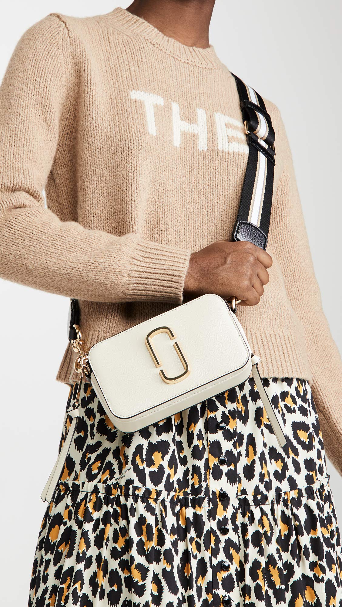 Marc Jacobs Womens The Color-Block Snapshot, New Cloud White Multi, One Size