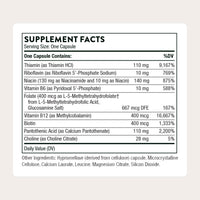 Thumbnail for THORNE - Basic B-Complex - Tissue-Ready Vitamin B Complex Supplement with Choline - Supports Cellular Energy Production, Brain Health & Red Blood Cell Formation* - Gluten-Free - 60 Servings