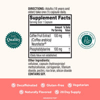 Thumbnail for NEURIVA Original Decaffeinated Clinically Tested Nootropic Brain Supplement for Memory, Focus & Concentration, NeuroFactor & Phosphatidylserine, 28ct Capsules