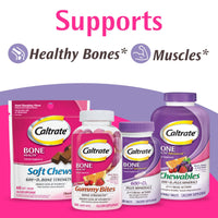 Thumbnail for Caltrate Chewables 600 +D3 Plus Minerals Calcium and Vitamin D, Sugar Free, Cherry, Orange and Fruit Punch, 155 count