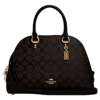 Thumbnail for COACH Katy Satchel, Brown Black