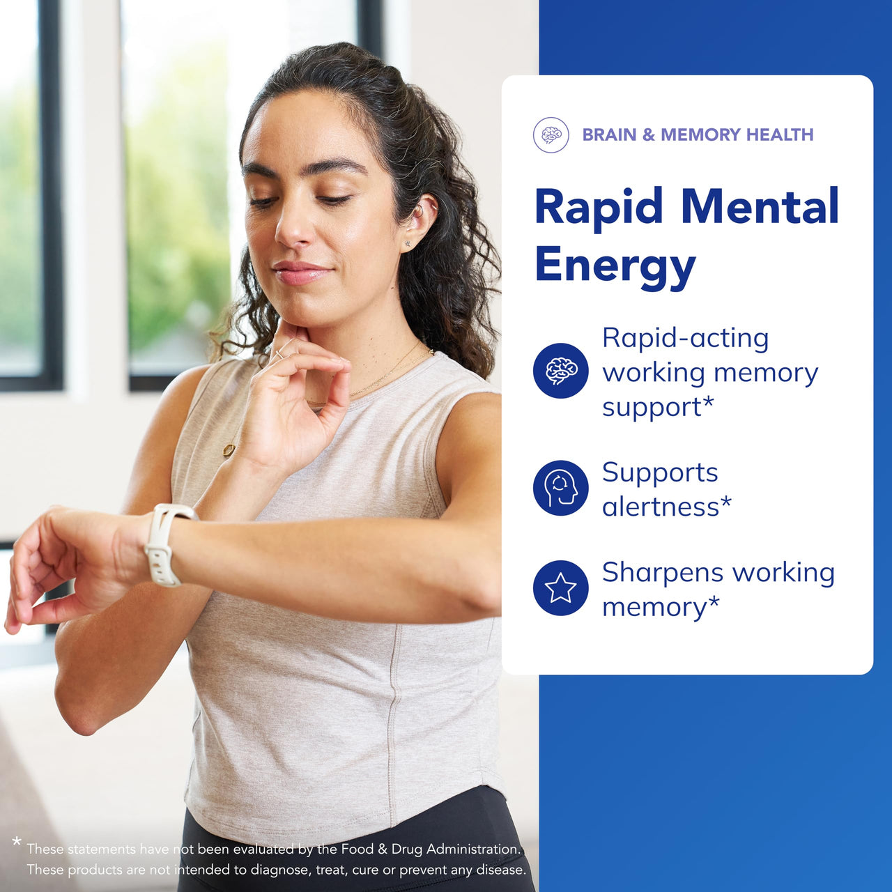 Pure Encapsulations Rapid Mental Energy - Vegan Memory Supplement to Support Brain Health* - Ginkgo Biloba Extract, Alpinia Galanga & American Ginseng Extract - Non-GMO & Gluten-Free - 30 Capsules