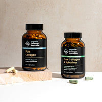 Thumbnail for Organic Collagen Australia Pure Collagen & Spirulina Capsules – Antioxidant-Rich Supplement for Skin Elasticity, Joint Health, Metabolism Support & Energy (120 Capsules)
