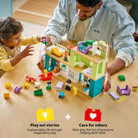 Thumbnail for LEGO DUPLO Town 3 in 1 Modern Family House with Figures Building Toy - Learning Play Set for Toddler Boys & Girls, Ages 2+ - Fine Motor Skills Toys for Preschool - Gift for Birthdays - 10470