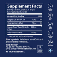 Thumbnail for Trace Minerals Ionic Fulvic Acid 250mg - Essential Mineral Supplement to Support Hydration & Energy Production - Aids Muscle Endurance - Liquid Supplement for Healthy Digestion - 2 fl oz (59 Servings)