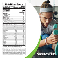 Thumbnail for NaturesPlus SPIRU-TEIN Simply Natural, Original Vanilla - 0.81 lb - Unsweetened Plant-Based Protein Shake - Non-GMO, Vegetarian, Gluten Free - 16 Total Servings