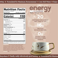 Thumbnail for Image 2 of Perk Energy + Extra Protein Powder 1.3 LB Chai Latte Gluten-Free