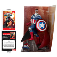 Thumbnail for McFarlane Toys - Marvel Captain America 1:10th Scale Collectible with Scene (All-New Captain America #1)