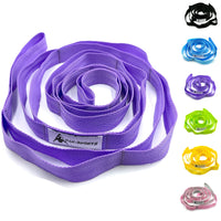Thumbnail for Stretching Strap Yoga Strap with Loops, Stretch Straps for Physical Therapy, Non-Elastic Exercise Strap for Pilates, Dance and Gymnastics with Workout Guide (Purple)