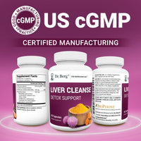 Thumbnail for Dr. Berg Liver Cleanse Detox Capsules w/Unique Blend of Milk Thistle, Ox Bile & Folate - Liver Supplement Includes Turmeric, Black Pepper & Choline - 60 Capsules