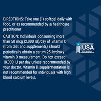 Thumbnail for Life Extension Vitamin D3 125 mcg (5000 IU), Bone Health, Brain Performance, Immune System Support, Gluten-Free, Non-GMO, Once Daily, Two-Month Supply, 60 Softgels