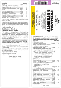 Thumbnail for Prenatal Nutrients Solgar 120 Tabs