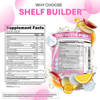 Thumbnail for Creatine for Women | Creatine Monohydrate + BCAA Powder Myo-Inositol Collagen Biotin Hyaluronic Acid Folate L Glutamine Vitamin D3 Iron Zinc D-Chiro-Maca Digestion Shelf Builder by Clean Nutra