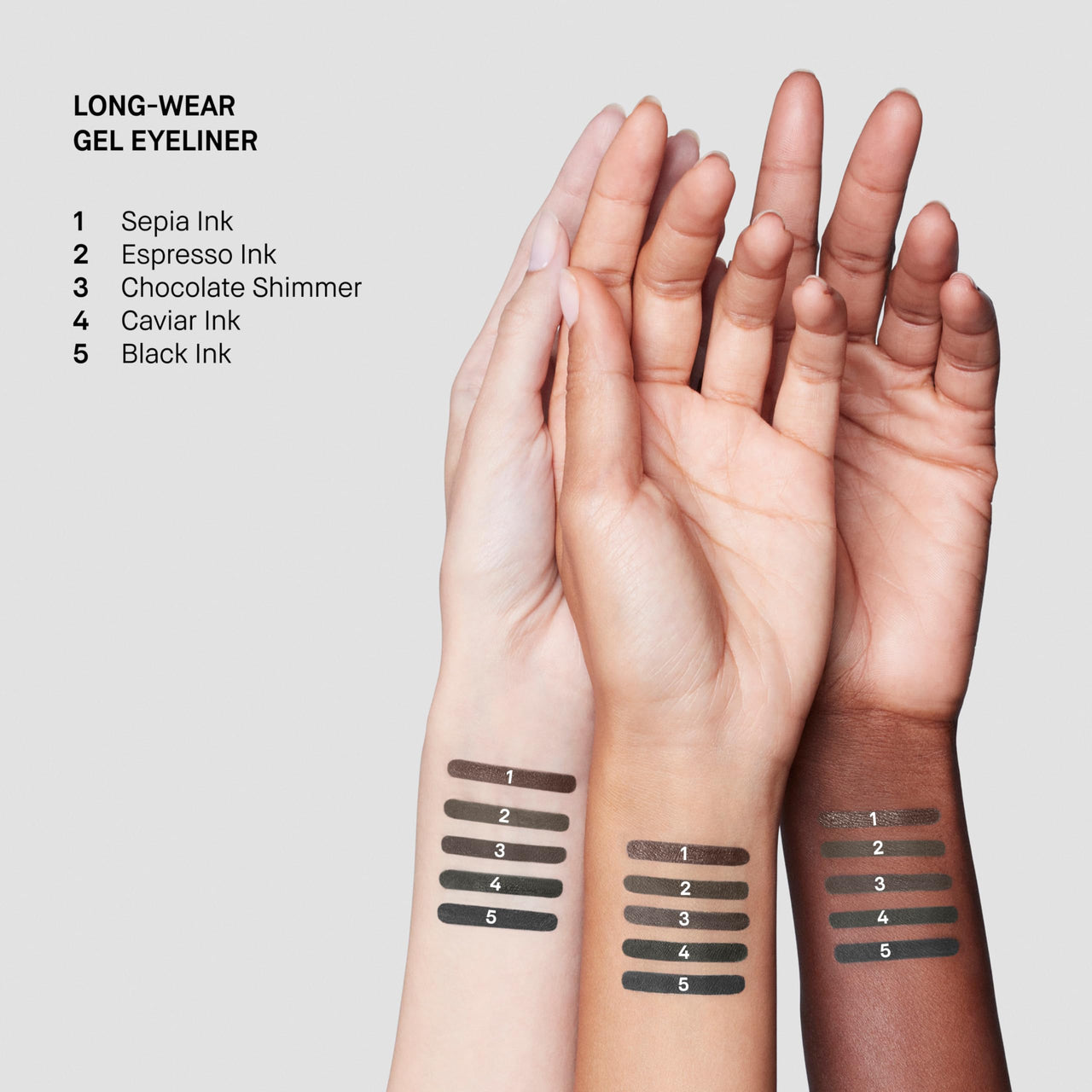 Bobbi Brown Long-Wear Gel Eyeliner | Precise Smudge-Proof & Waterproof Eyeliner for 8-Hour Wear, 0.1 Ounce, Caviar Ink