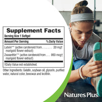 Thumbnail for NaturesPlus Ultra Lutein 20 mg - 60 Softgels - Nutritional Support for Healthy Eye Function - 60 Servings