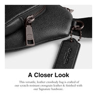 Thumbnail for COACH Belt Bag in Cross Grain Leather Black One Size