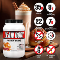 Thumbnail for Labrada Nutrition Lean Body Hi-Protein Meal Replacement Shake, Cinnamon Bun, 2.47 Pound Packaging May Vary