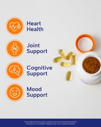 Thumbnail for OmegaVia Ultra Concentrated Omega 3 Fish Oil Burpless, 60 Softgels, Triple Strength Omega 3 Fish Oil Supplements, 1135 mg Pure Omega3, No Fishy Burps, High EPA DHA DPA, IFOS 5-Star