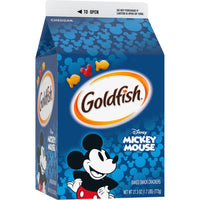 Thumbnail for Goldfish Disney Mickey Mouse Cheddar Crackers, Snack Crackers, 27.3 oz carton