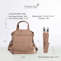 Thumbnail for ODODOS 19L Multi Hobo Bags 2.0 with 2 Straps for Women, Totes Handbags, Crossbody Shoulder Bags, Rose Dawn