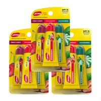 Thumbnail for Carmex Daily Care Moisturizing Lip Balm Tubes with SPF, Fresh Cherry, Strawberry and Wintergreen Lip Balm Pack, 0.35 OZ - (3 Packs of 3)