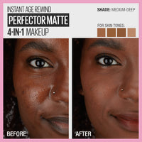 Thumbnail for Maybelline Instant Age Rewind Instant Perfector 4-In-1 Matte Makeup, 04 Medium/Deep, 1 Count