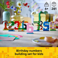 Thumbnail for LEGO Birthday Numbers - Educational & Counting Building Toy for Boys & Girls, Ages 6+ - Birthday Decoration for Kids - Fun Gift Idea - 40807
