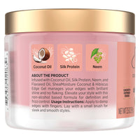 Thumbnail for Shea Moisture Define & Shine Edge Gel + Flaxseed Coconut & Hibiscus Holds and Controls Edges All Day Infused With Glycerin, Coconut Oil and an Invigorating Sweet Scent Paraben-Free Hair 3.5 OZ