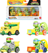 Thumbnail for Hot Wheels RacerVerse, Set of 4 Die-Cars 1:64 Scale Toy Cars Optimized for Driving on Tracks with Pop Culture Characters as Drivers