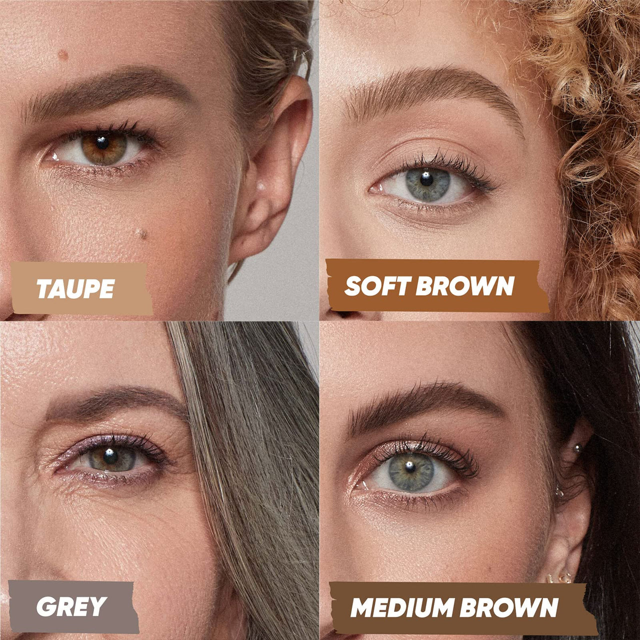 Kosas Air Brow Tinted Gel with Clean, Vegan Ingredients for Fluffy, Full and Healthy Brows, Longwear (Grey)