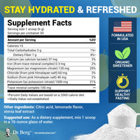 Thumbnail for Dr. Berg Zero Sugar Hydration Keto Electrolyte Powder - Enhanced w/ 1000 mg of Potassium & Real Pink Himalayan Salt (NOT Table Salt) - Lemonade Flavor Hydration Drink Mix Supplement - 50 Servings