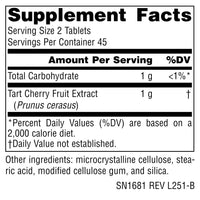 Thumbnail for Source Naturals Cherry Fruit Extract, Dietary Supplement - 500mg - 90 Vegetarian Tablets