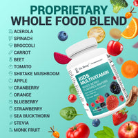 Thumbnail for Dr. Berg Kids Chewable Multivitamins (NOT Sweetened w/Sugar) - Daily Multivitamin for Kids that Includes 20 Nutrients & Trace Mineral Complex - Mixed Berry Chewable Vitamins for Kid - Brown Wafers