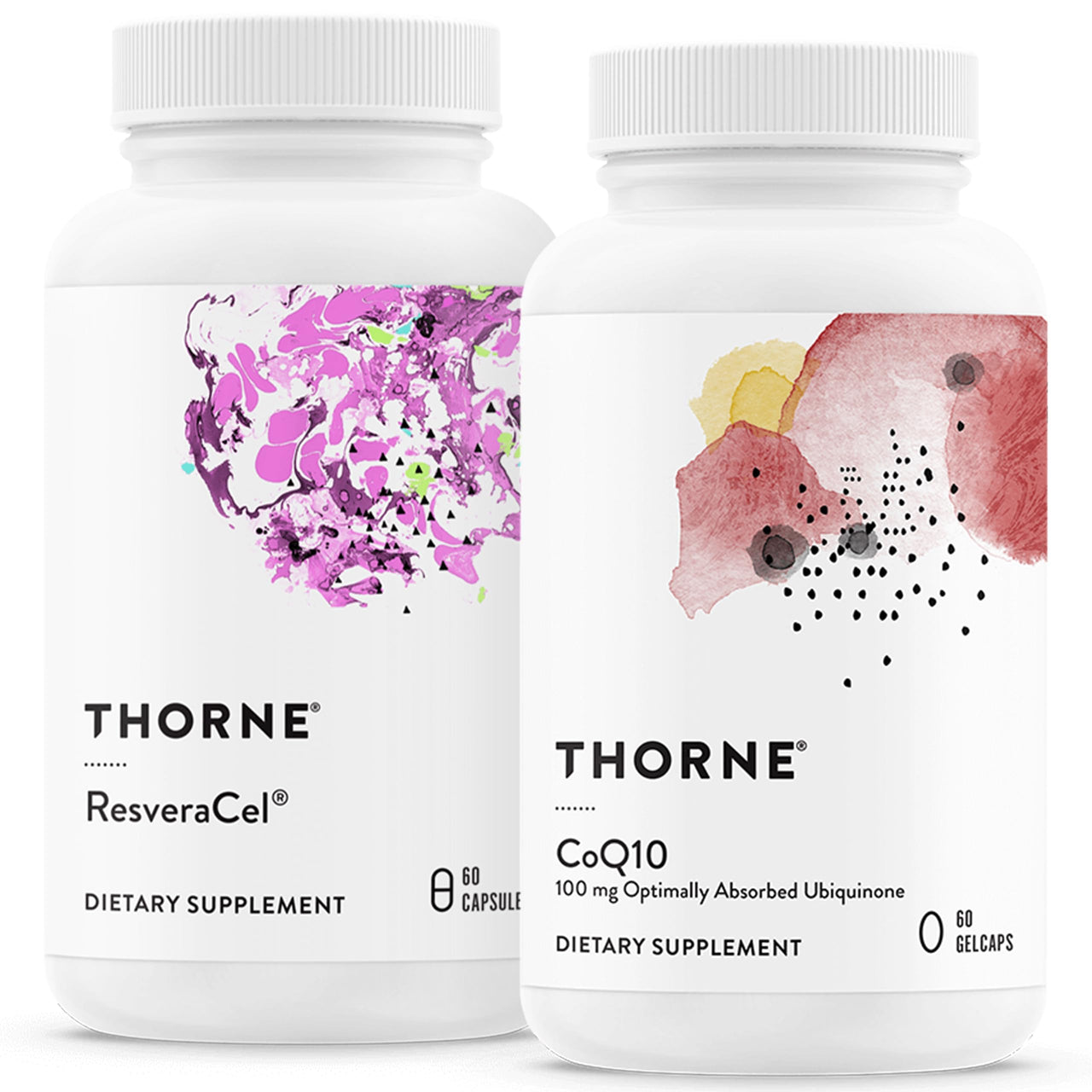 THORNE - Cellular Health Bundle - CoQ10 & NiaCel 400 - Support Energy, Cellular Defense & Healthy Aging - 30 to 60 Servings