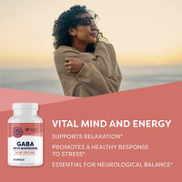 Thumbnail for VIMERGY GABA with Magnesium – Supports Nervous System Function – Promotes Relaxation – Kosher, Vegan & Gluten-Free – 60 Capsules