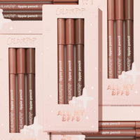Thumbnail for ColourPop All My BFFs Lippie Lip Pencil Kit - High-Pigment, Long-Lasting & Sharpenable Lip Liner with High-Impact Color - Includes Shades BFF, BFF 2 & 3 (3 Count)