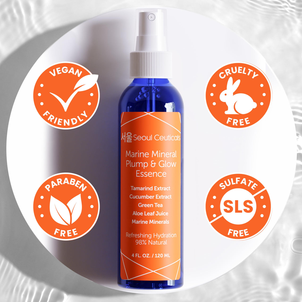 SeoulCeuticals Korean Skin Care Essence Toner - K Beauty Skincare Spray Mist for Face Contains Cucumber Extract and Marine Minerals + Organic Aloe - Get That Healthy Youthful Glow