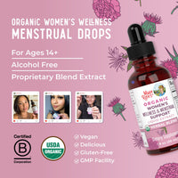 Thumbnail for MaryRuth Organics USDA Organic Women's Wellness Liquid Herbal Supplements | Includes Stinging Nettle, Raspberry Leaf, Eleuthero Root, Chaste Tree Berry | Menstrual Support | Non-GMO, Vegan