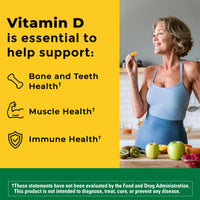 Thumbnail for Nature Made Vitamin D3 1000 IU (25 mcg), Vitamin D Supplement for Bone, Teeth, Muscle and Immune Health Support, 180 Softgels, 180 Day Supply