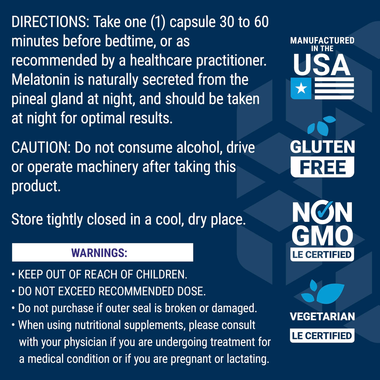 Life Extension Melatonin, 3 mg, Optimal Sleep Support, Healthy circadian Rhythms, Cellular Defense, Gluten-Free, Non-GMO, Vegetarian, 60 Capsules