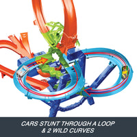 Thumbnail for Hot Wheels Stunt Track Mid-Air Crash & 1:64 Scale Die-Cast Toy Car