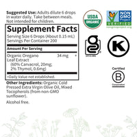 Thumbnail for Garden of Life Organics Oil of Oregano Seasonal Drops 1fl oz (30 mL) Liquid, Concentrated Plant Based Immune Support - Alcohol-Free, Organic, Non-GMO, Vegan & Gluten Free Herbal Supplements