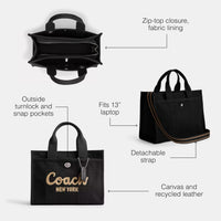 Thumbnail for COACH Cargo Tote Black One Size
