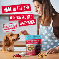 Thumbnail for Charlee Bear Original Crunch Dog Treats, Turkey Liver and Cranberries, 16 Ounce Resealable Bag, Low Calorie Training Treats for Dogs, Limited Ingredient, Healthy, Crunchy Dog Snacks, Made in USA